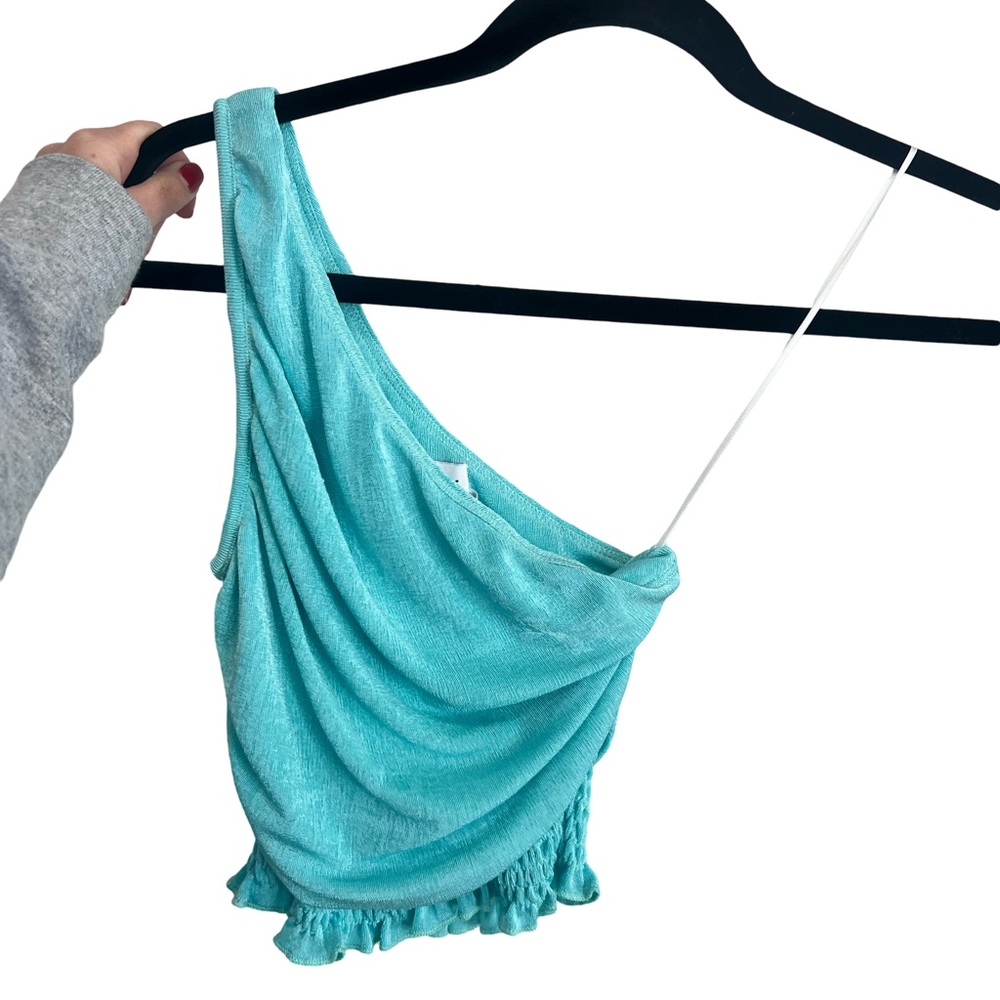 Light blue one shoulder